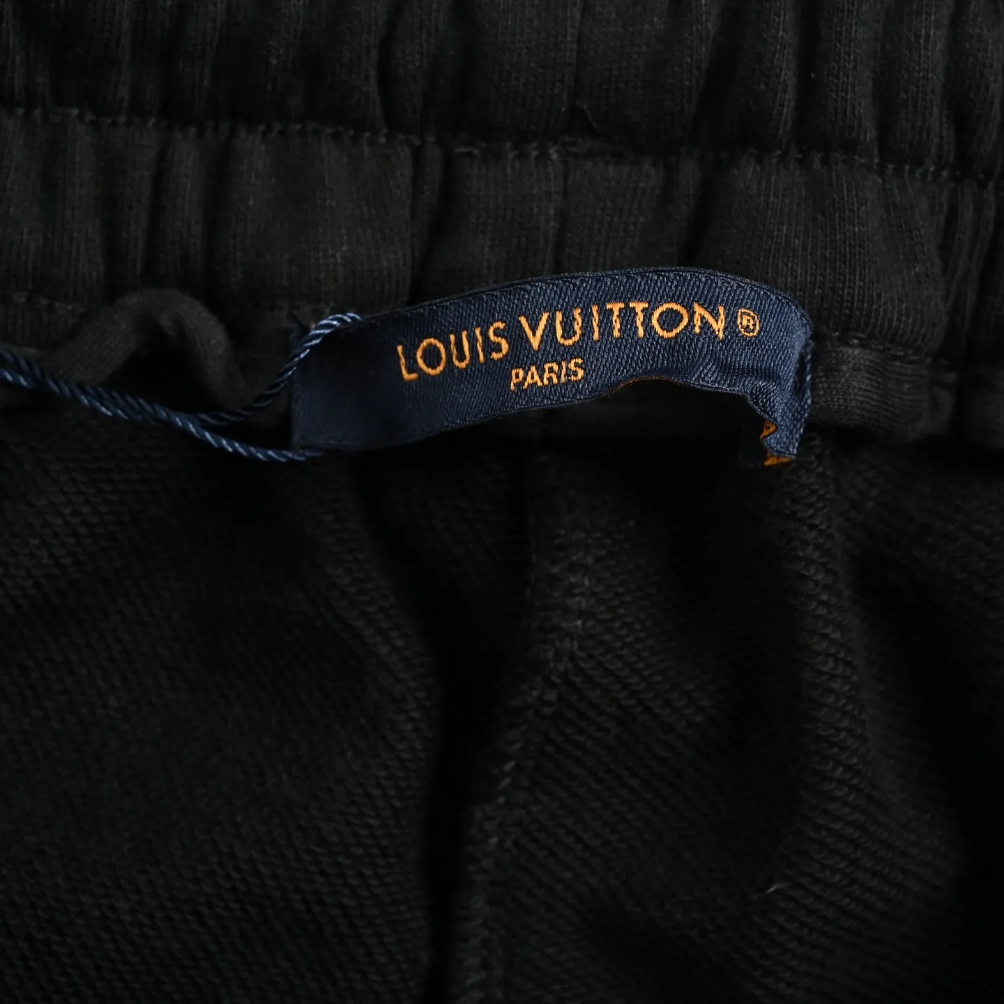 Louis Vuitton/Louis Vuitton 26ss Blue letter logo embroidered shorts